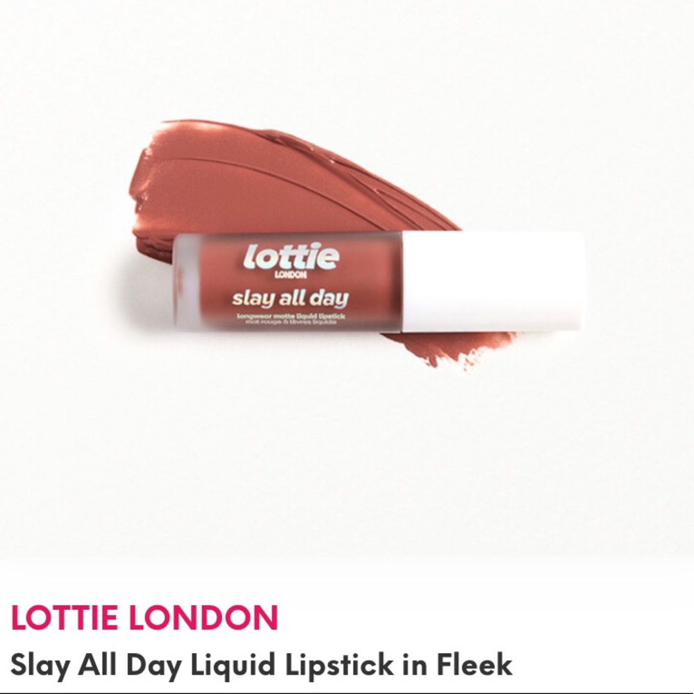 LOTTIE LONDON, Slay All Day Liquid Lipstick in Fleek, New & Sealed, 1.8ml, Mini